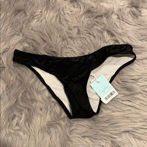 Basic black cheeky bikini bottom